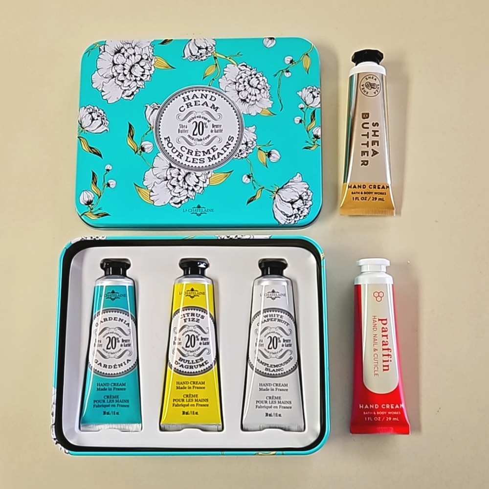 NWT x5 Hand Creams La Chatelaine Made in France Bath and Body Shea Butter Lotion